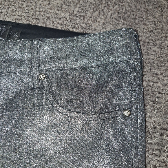 Tripp NYC Metallic Jeans Size 3/26 - Picture 7 of 9